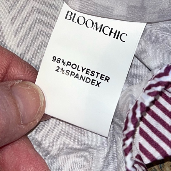 NWOT: Bold Geo-Print BloomChic Top – Plus Size US 18-20 ❤️ - Picture 3 of 11